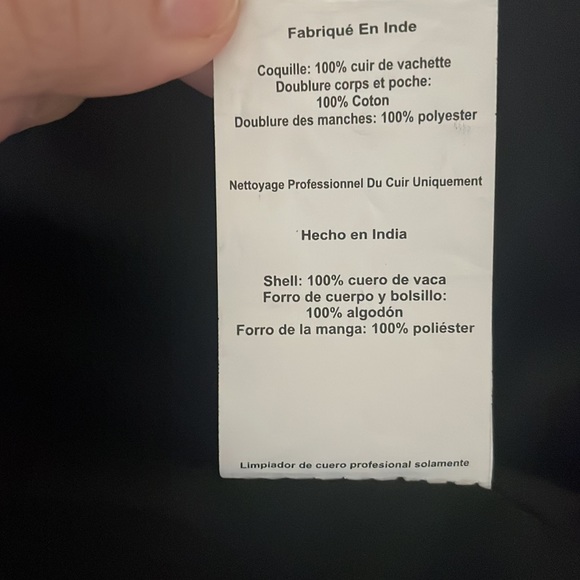 NWOT JOE'S JEANS LEATHER MOTO BIKER ZIP JACKET Sz M - Picture 11 of 14